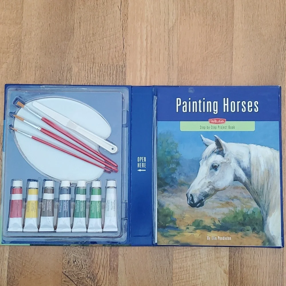 Walter Foster Learn‎ to Paint Horses in Acrylic Set NIB